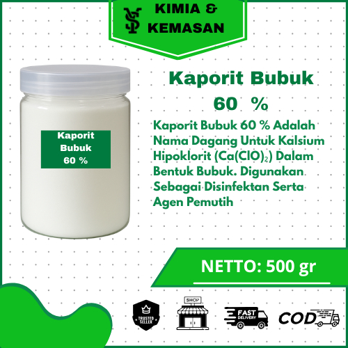 

Kaporit Powder 65 % Tjiwi 500 gr