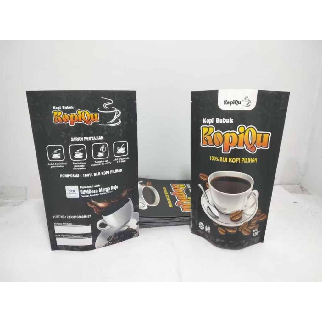 

KOPIQU Kopi Bubuk 100℅ BIJI KOPI PILIHAN