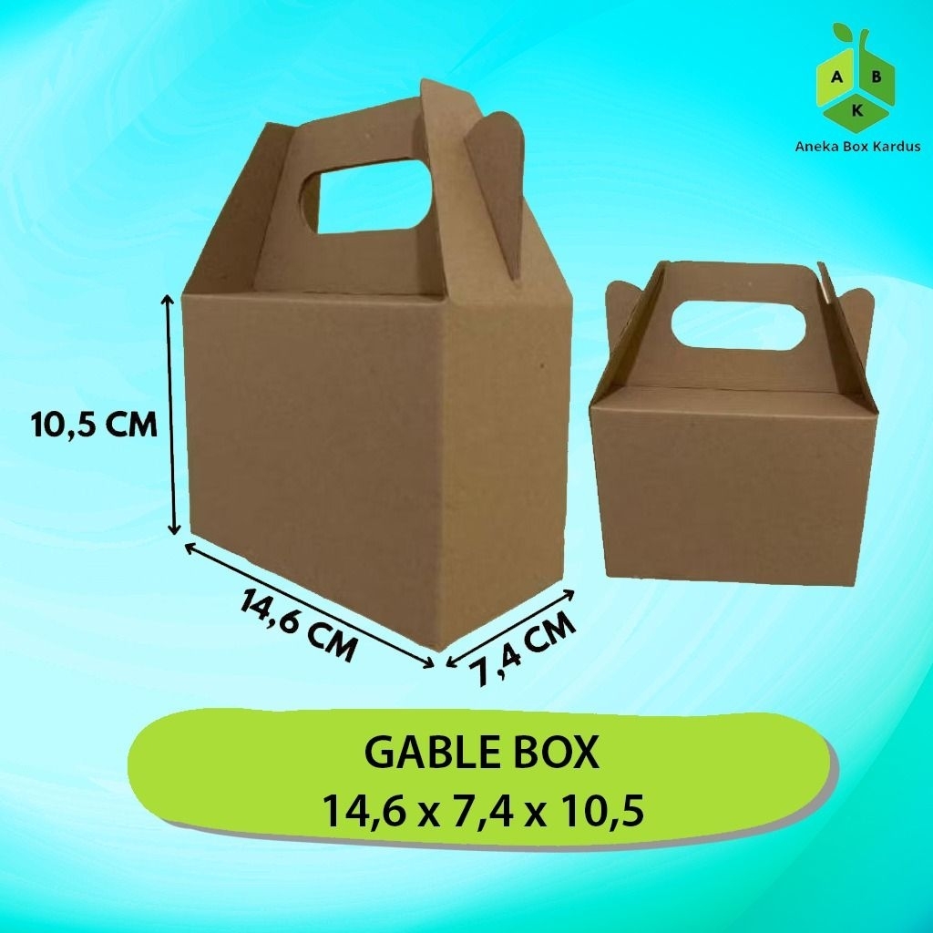 

Gable Box (Kardus Box Jinjing) 14,6x7,4x10,5cm