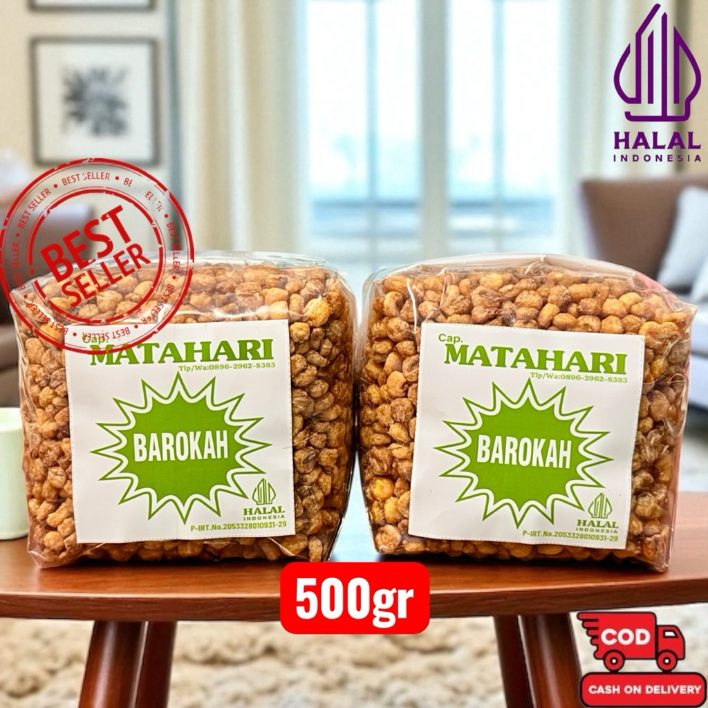 

Jagung goreng marning (500gram) Cap Barokah Matahari