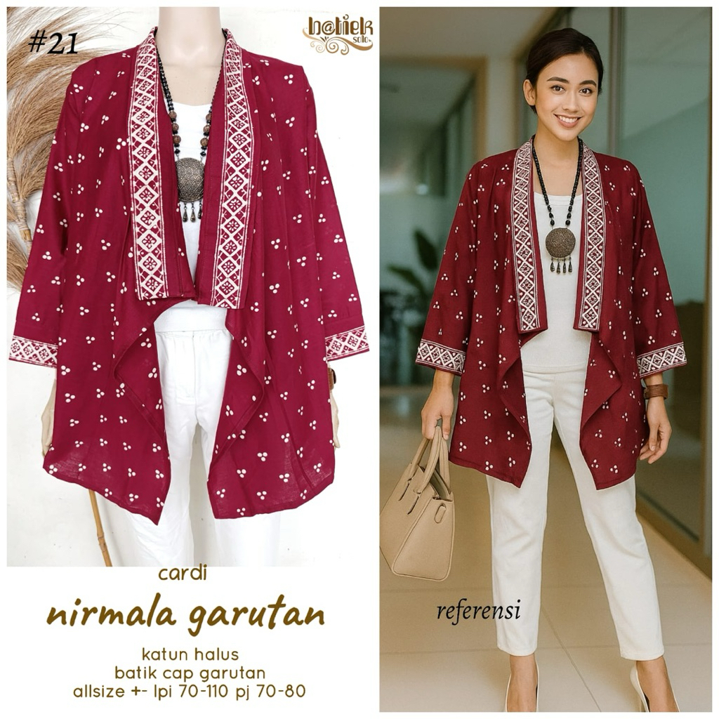 cardigan batik.outer batik.outer batik merah. outer batik marun. outer batik klasik. cardigan batik 