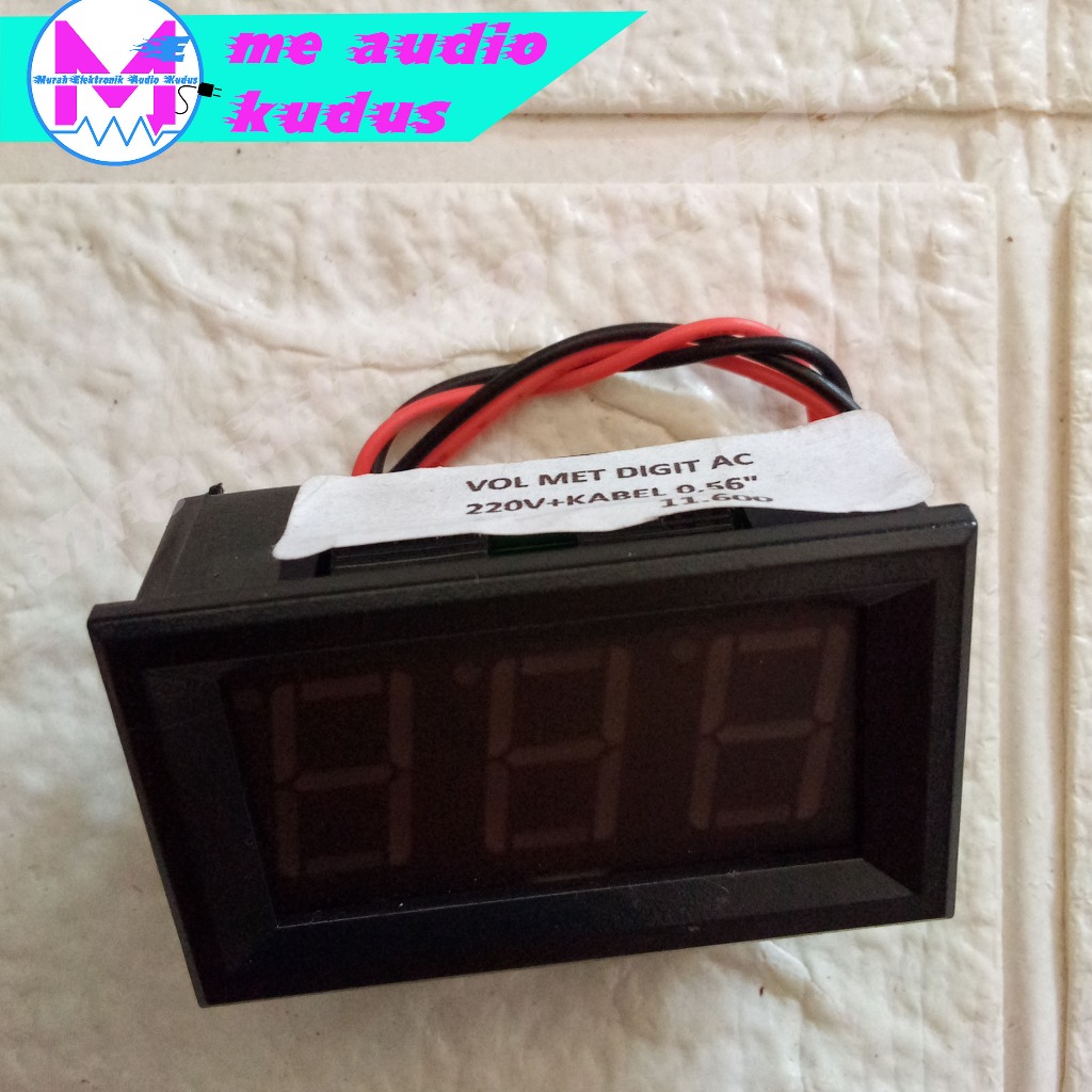 VOLT METER DIGITAL AC 220V+KABEL 0,56"INCH