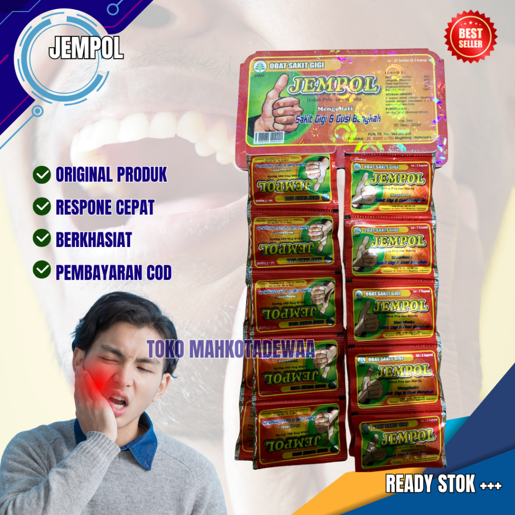 

Kapsul Cap Jempol Sakit Gigi Rencengan Original