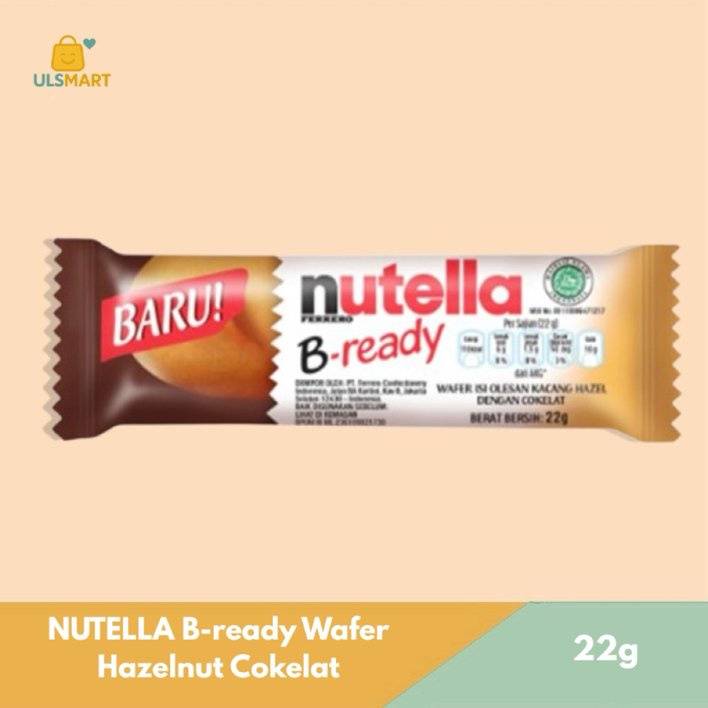 

NUTELLA B-ready Wafer Hazelnut Cokelat 22 g