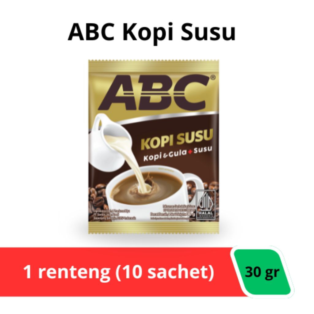 

promo harga grosir kopi susu abc 1 renteng isi 10pcs