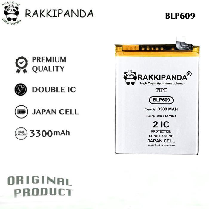 Baterai RAKKIPANDA OPPO F1 PLUS / R9 / BLP609 Double Power