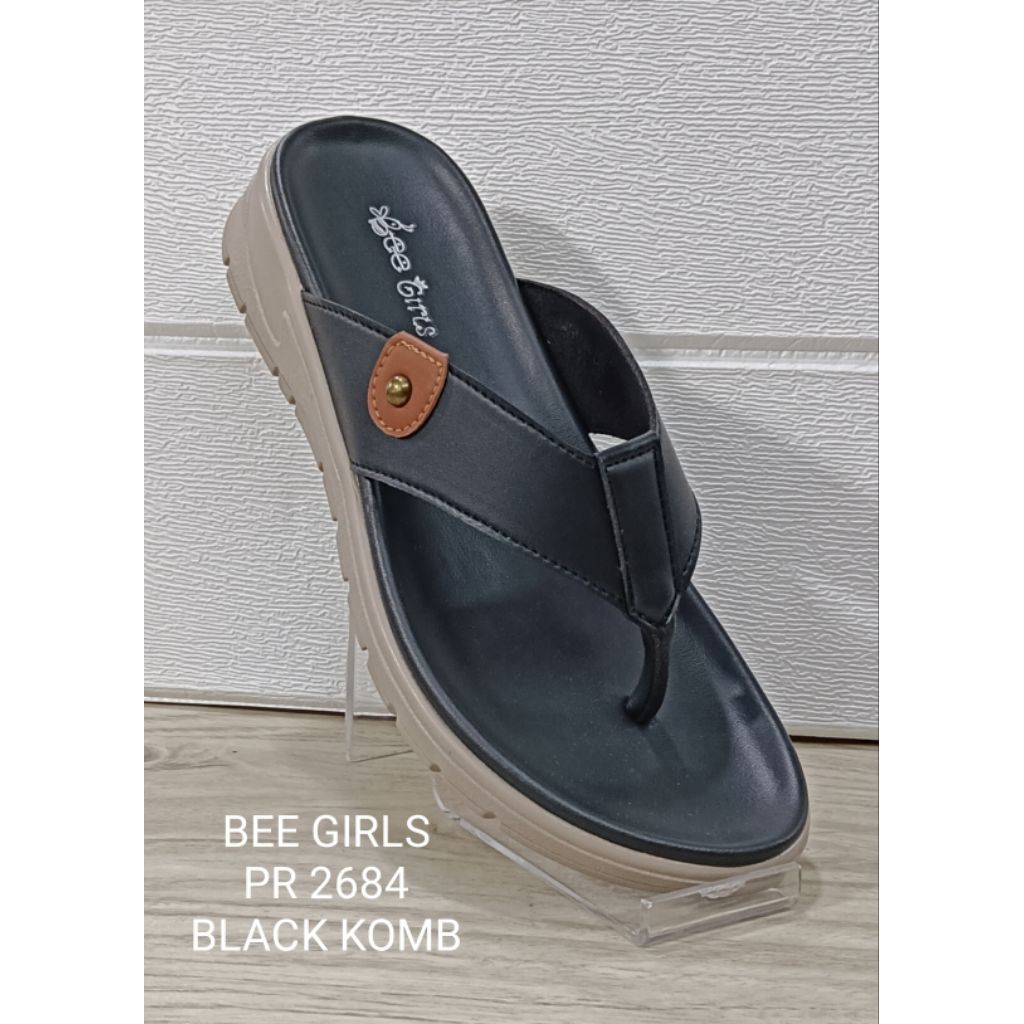 sandal cewek, sandal wanita, sandal jepit produk original BEE GIRLS