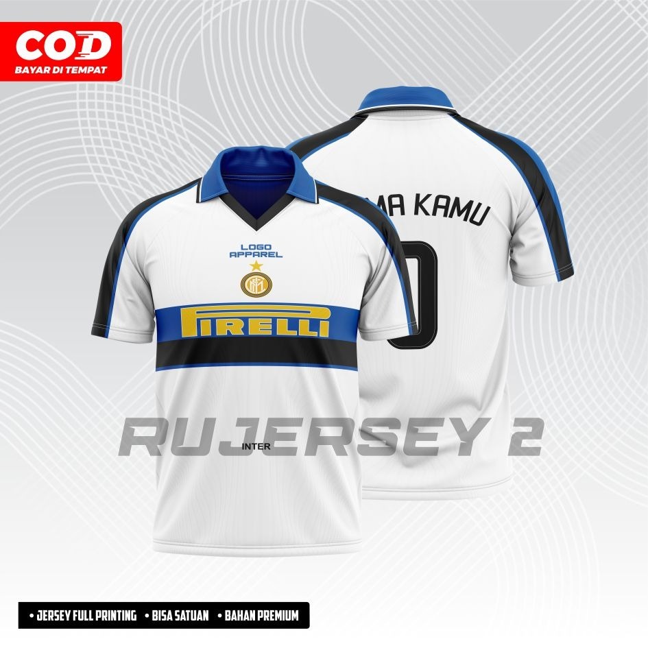Jeersey Retro Inter 1996 Away Full Printing