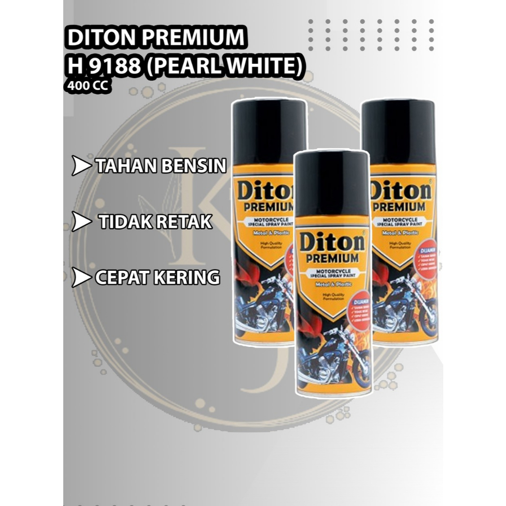 Pilok Cat Diton Premium Pearl White Putih Mutiara 9188