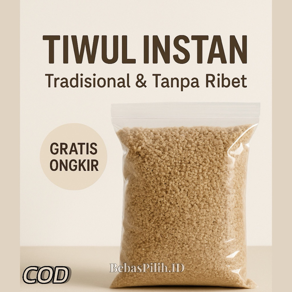 

OYEK TIWUL/NASI TIWUL 1KG | TERMURAH | 100% Singkong | Khas Kediri