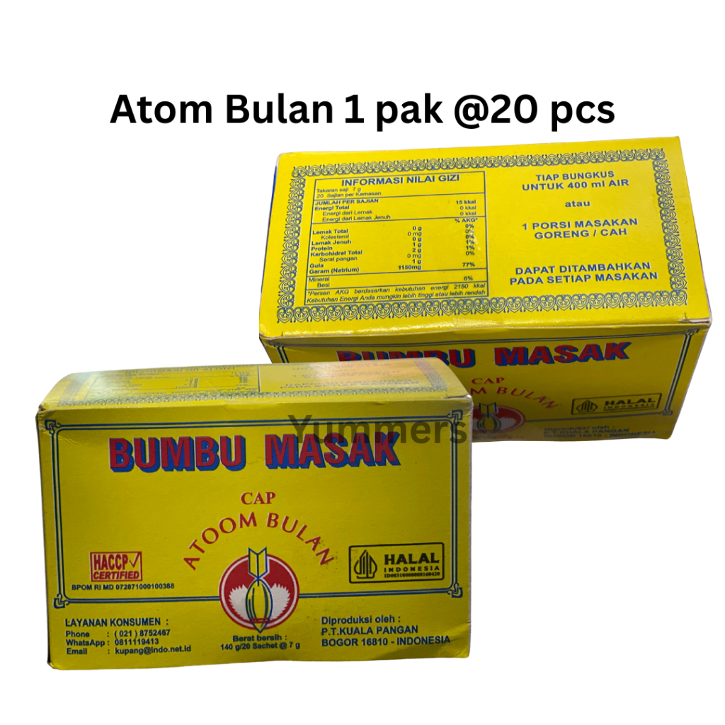 

Atom bulan bumbu masak 1 pak