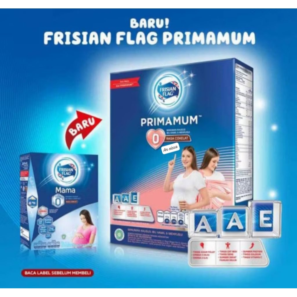 BARU susu frisian flag PRIMAMUM // frisian flag MAMA 0//susu khusus ibu hamil & menyusui 200gr