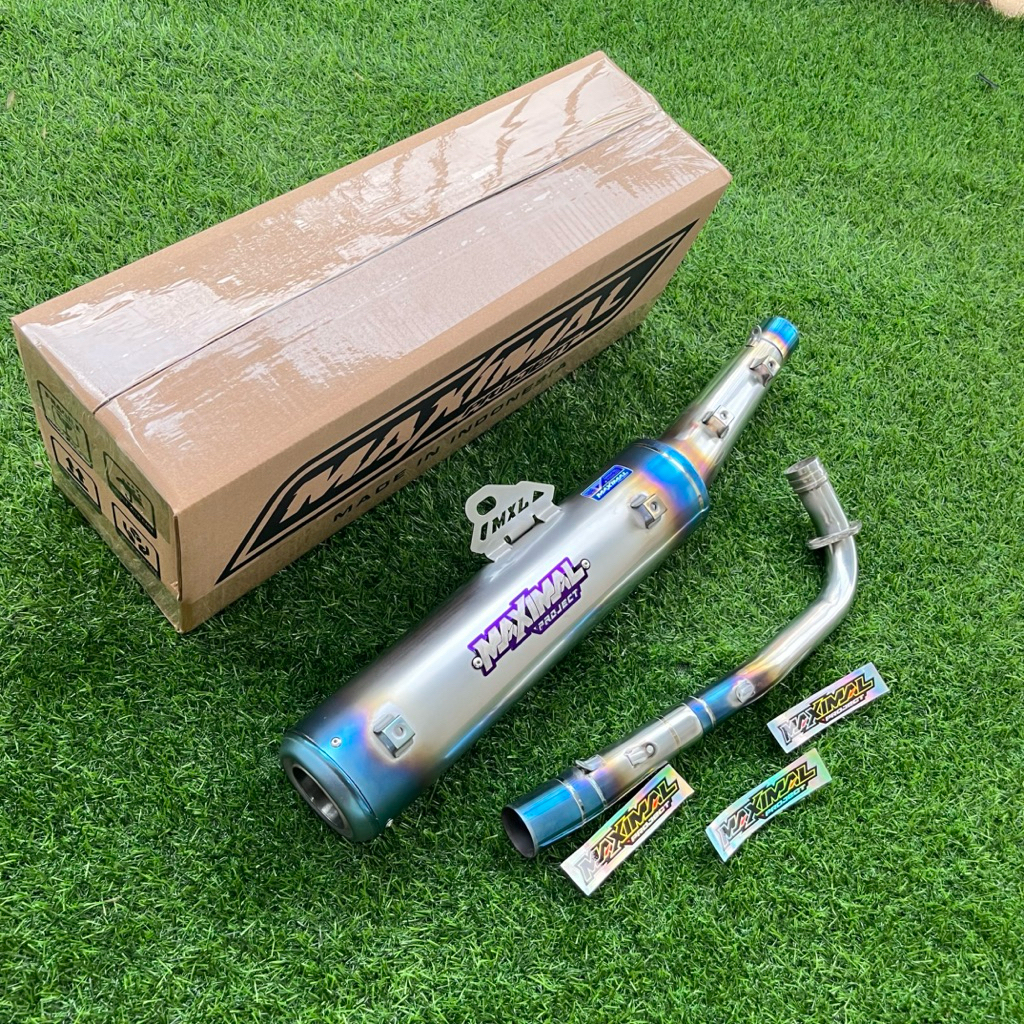 Knalpot Standar Racing 5tp Tipe Sunblue Model Titanium Jupiter Vega Original Maximal Project