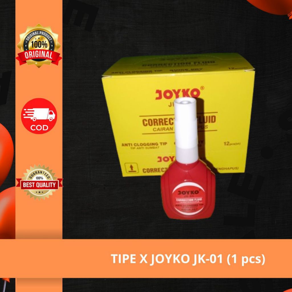 

Tipe X Joyko JK-01 Original | Correction Fluid Eceran (1 pcs)