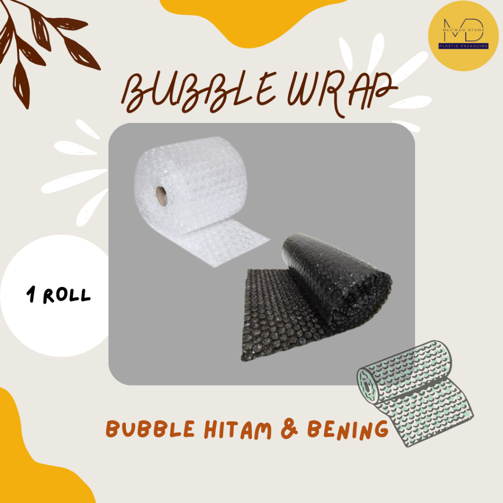 

Bubble Wrapp Putih Bening/Hitam uk 125x50 3kg