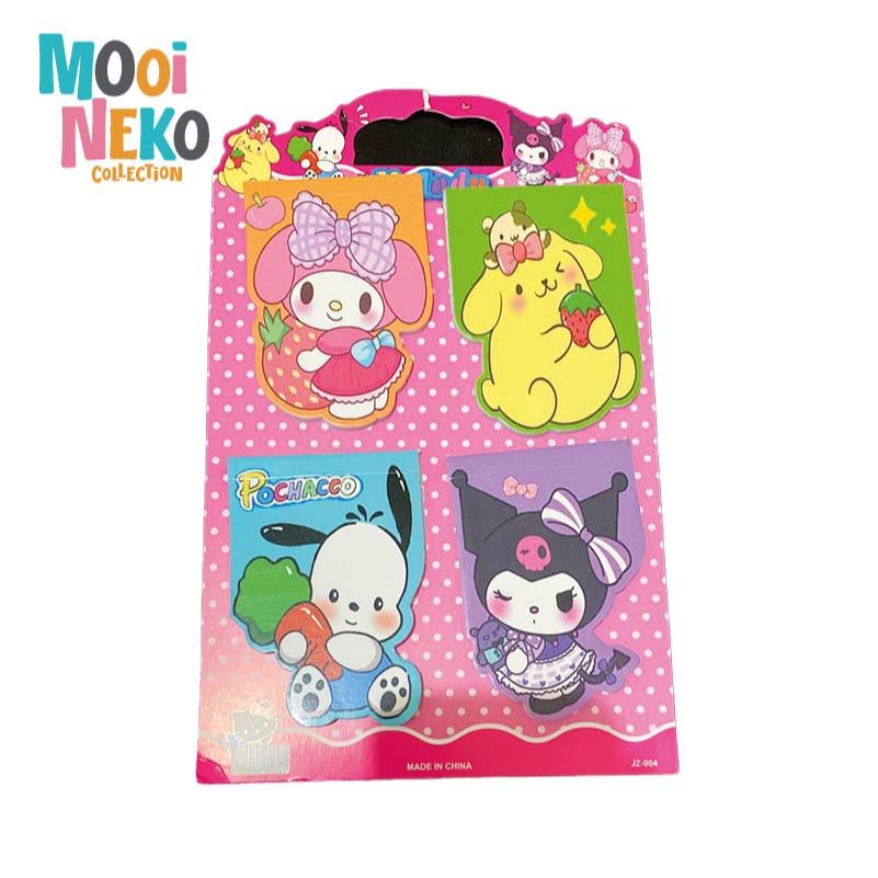 

Mini note book isi 4 san rio capybara labubu cinamorol melody kuromi notebook sanrio mini pocaco