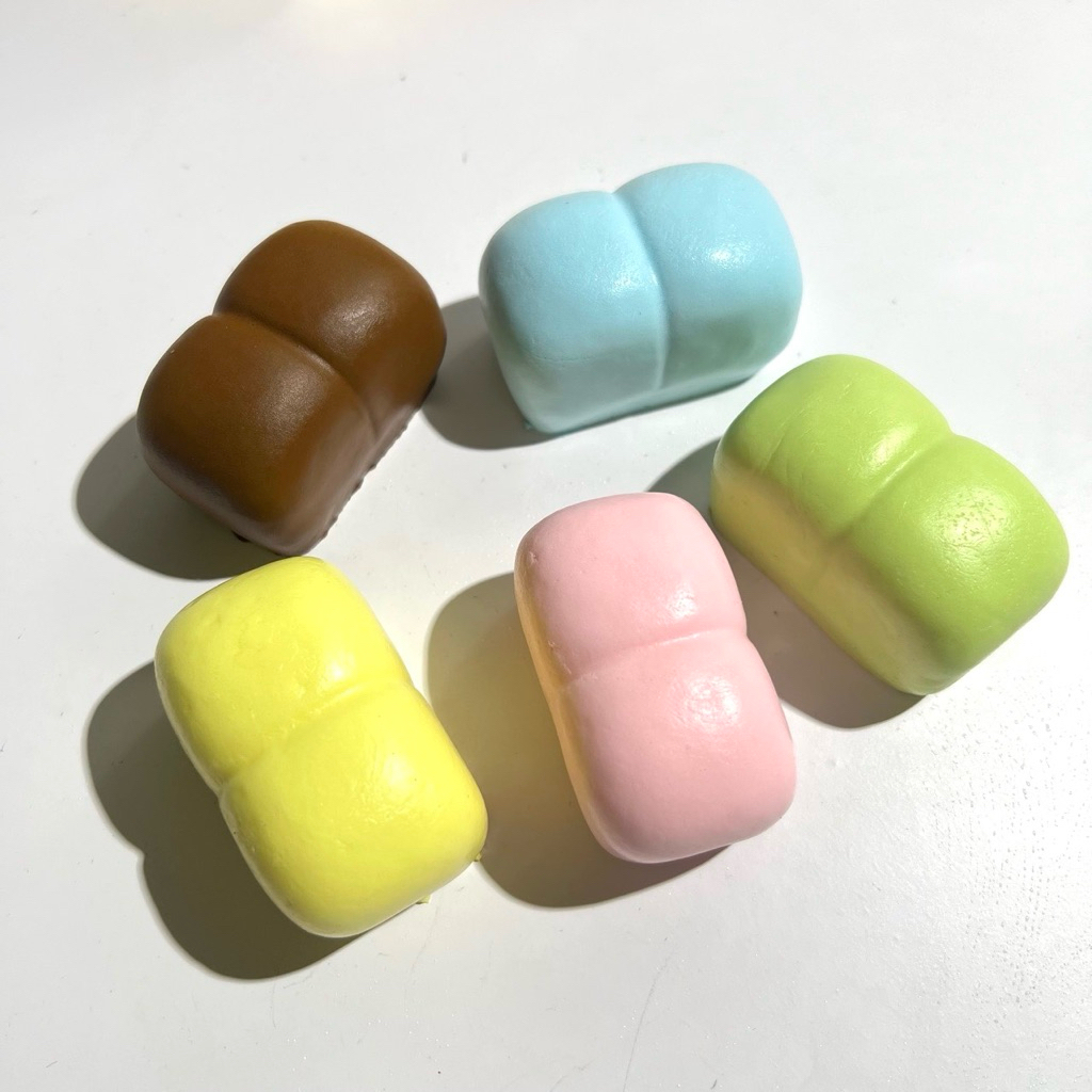 Squishy Mini Royal Soft Bread Candy Color Ukuran 5,5 x 3 x 3 cm Super Soft Slow Rising Premium