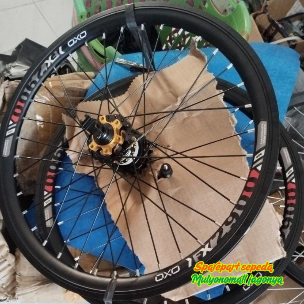 Wheelset Oxo + Free Hub Syte Tawon Depan Belakang