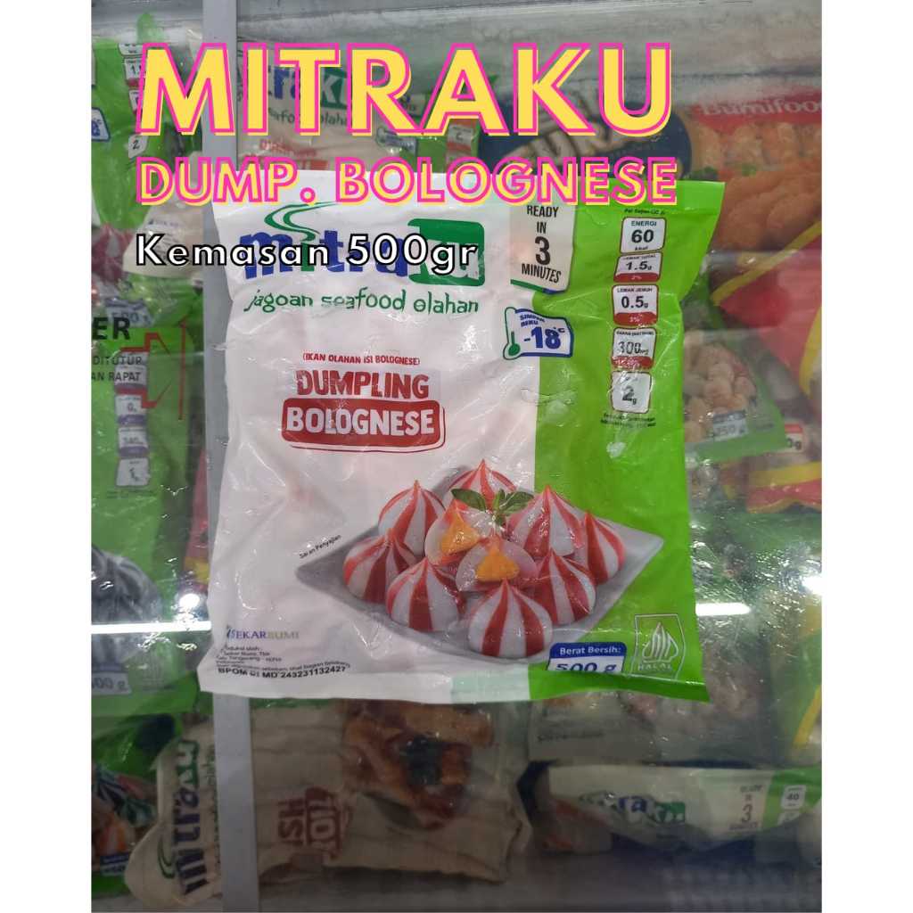 

Frozenfood MITRAKU Dumpling Bolognese 500gr