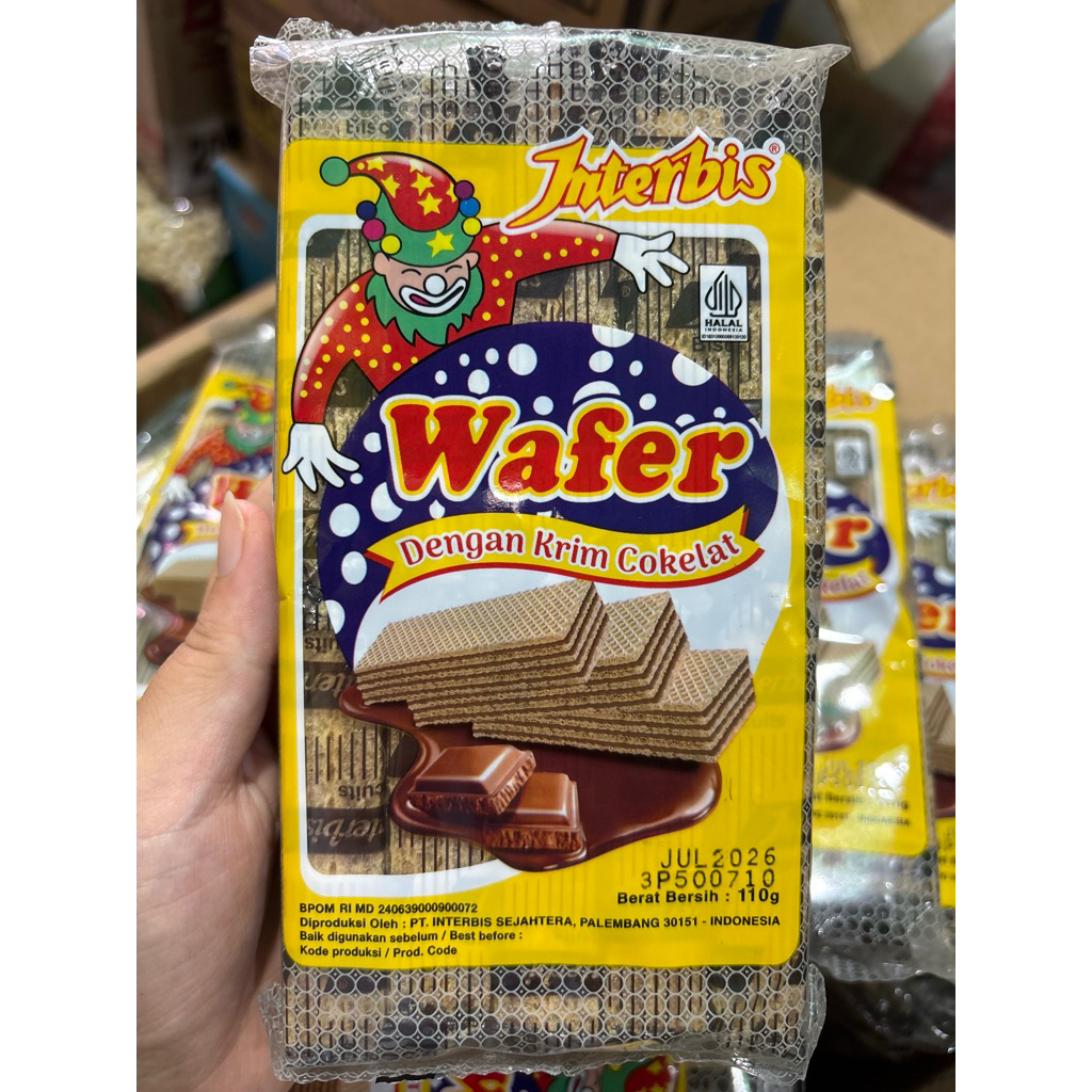 

interbis wafer cokelat isi 10pcs