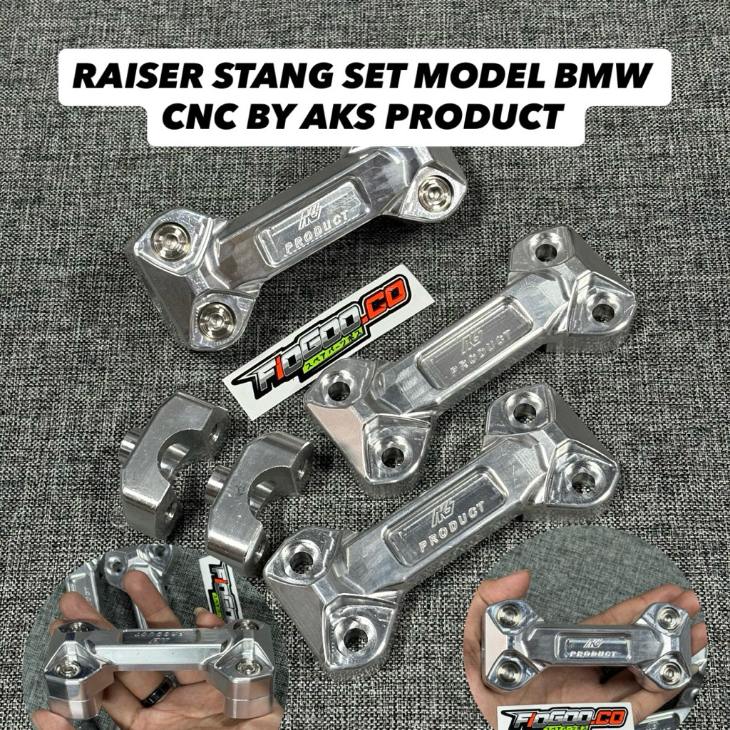 RAISER STANG SET CNC MODEL BMW BAHAN CUSTOM RAISER STANG BMW RAISER KLEM STANG BMW CNC