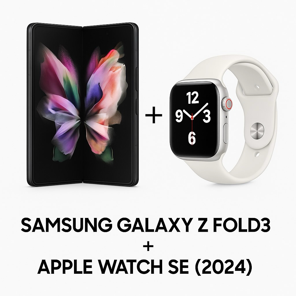 BUNDLING SAMSUNG GALAXY Z FOLD 3 512GB + APPEL WATCH SE 2024