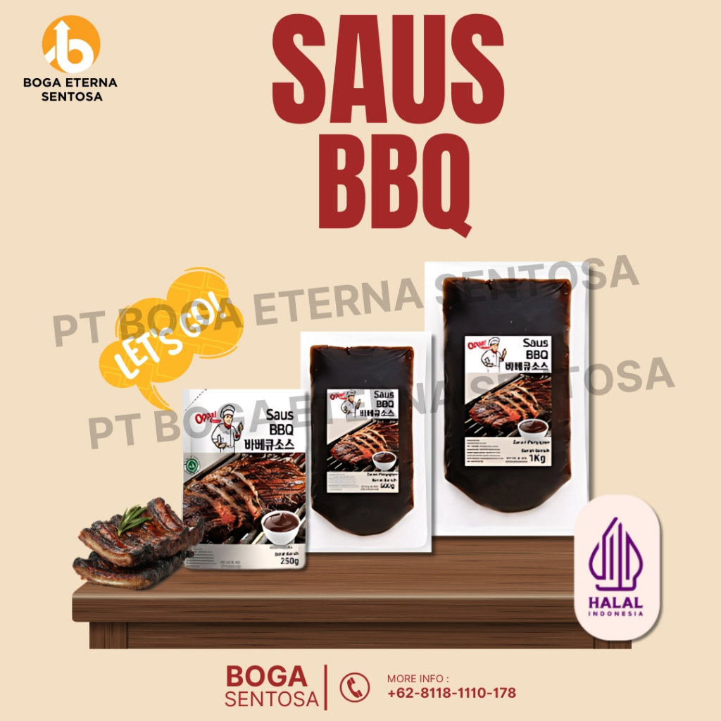 

OppaOppa Saus BBQ (Untuk daging sapi, ayam dan iga) HALAL (PROMO!)