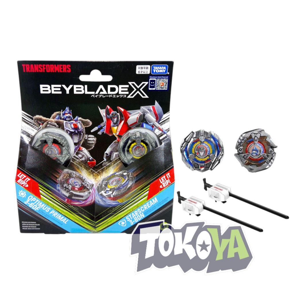 Beyblade X BX-00 Transformers Optimus Primal 3-60F X Starscream 3-80N Beyblade X Takara Tomy Origina