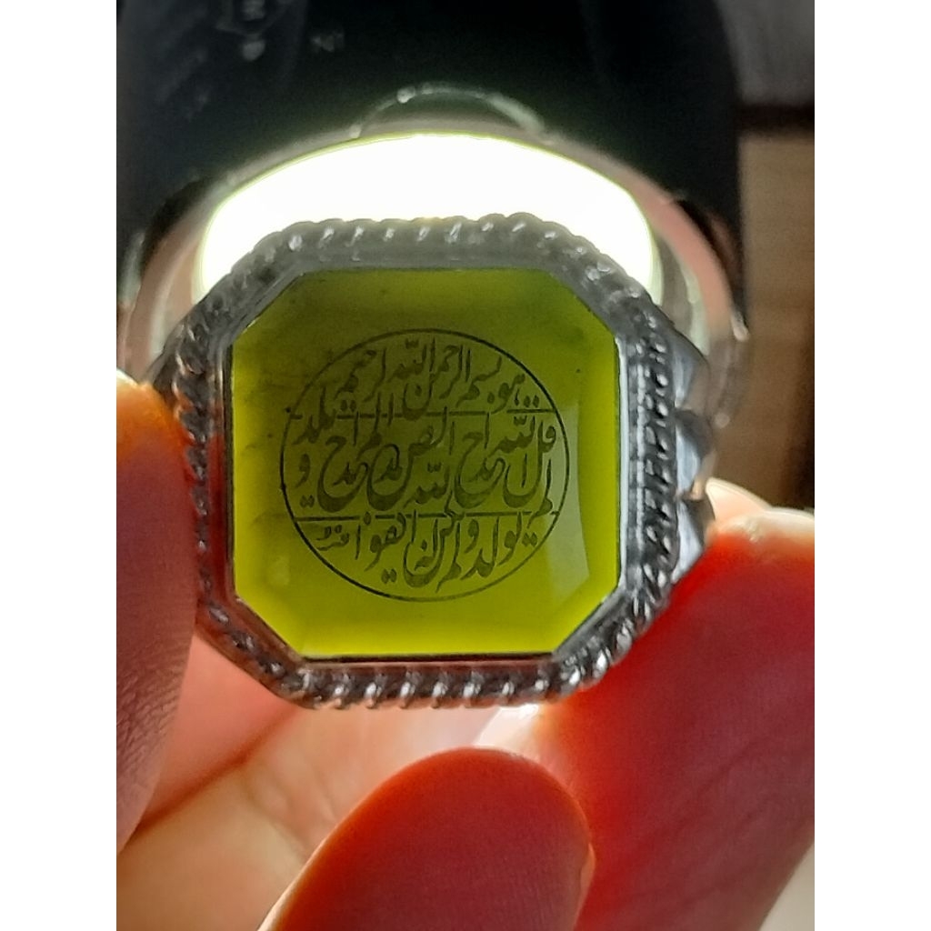 Cincin Perak Batu Akik Yaman Ahdor