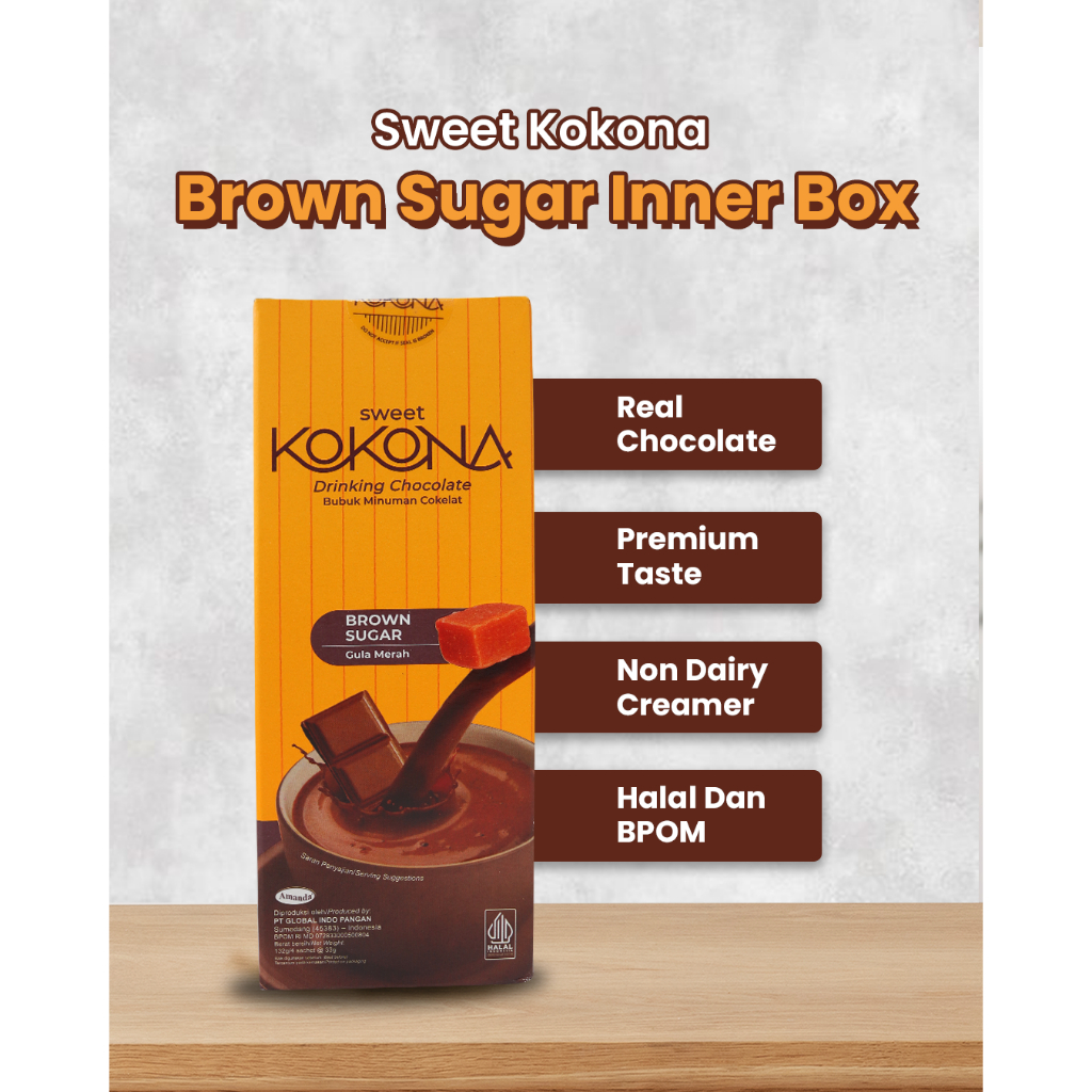 

Sweet Kokona - Brown Sugar Bubuk Minuman Cokelat 4 sachet