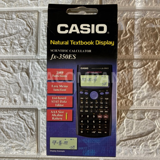 

TERMURAH‼️KALKULATOR SCIENTIFIC CASIO FX-350ES