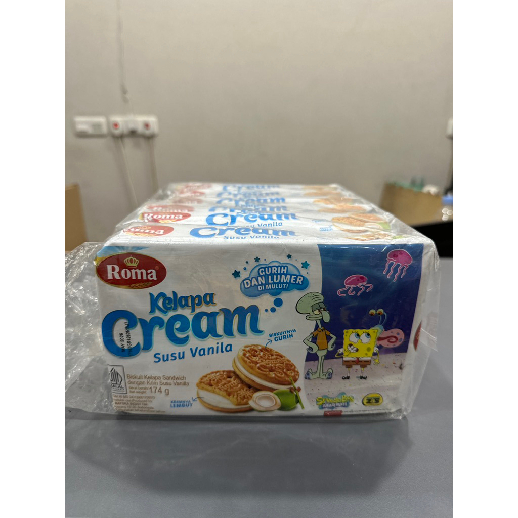 

ROMA KELAPA CREAM 174g SUSU VANILA HARGA PER 1 SONG ISI 7 BUNGKUS