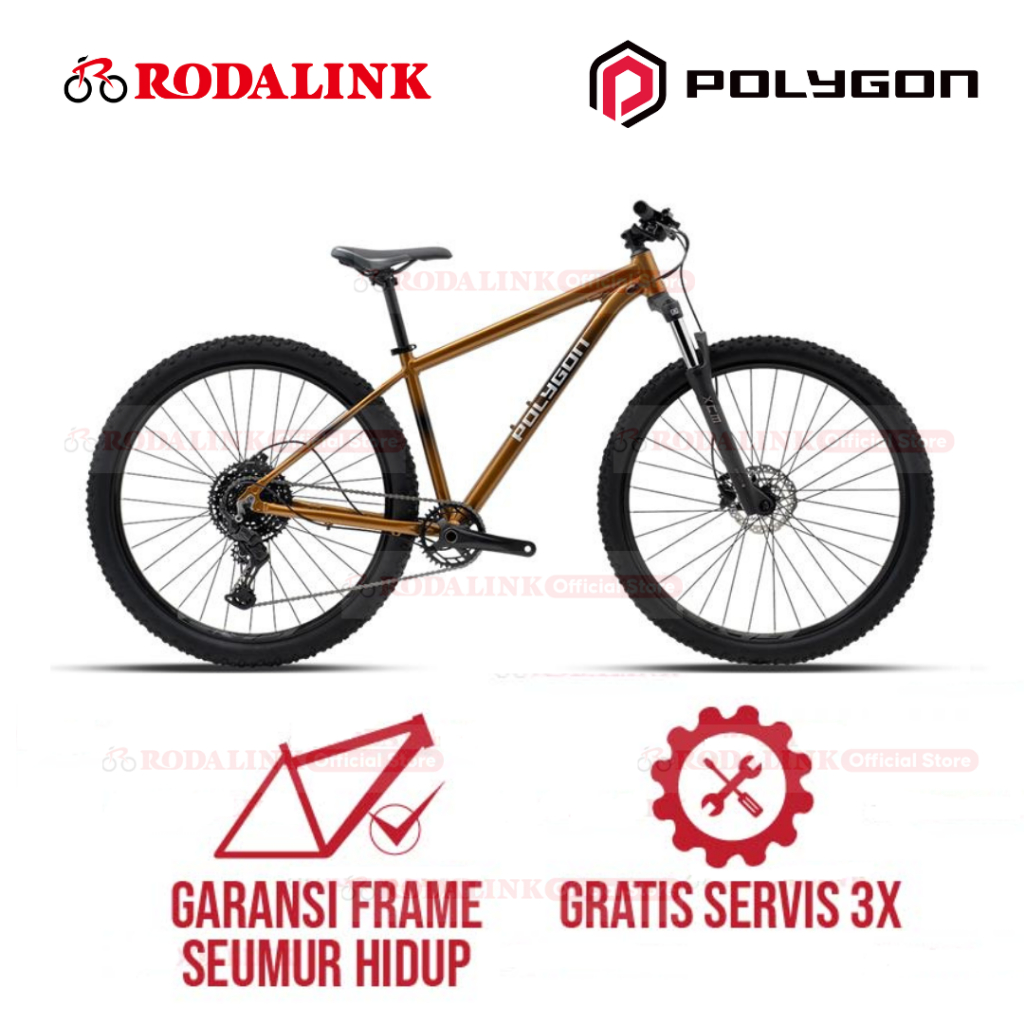 Polygon Sepeda Gunung MTB Cascade 5 27.5" – Frame Alloy Ringan 1x10-Speed