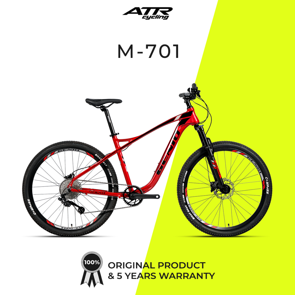 Sepeda Gunung MTB AL27,5-10SP GENIO M-701 (20) RD-BK
