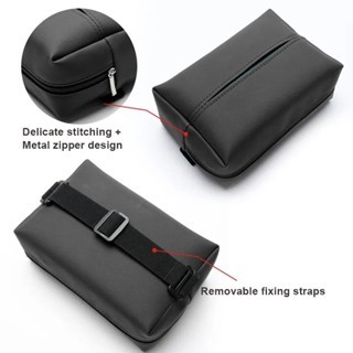 MH - Tempat Tissue Mobil Kulit 3in1 Headrest Armrest Visor Premium TMK15