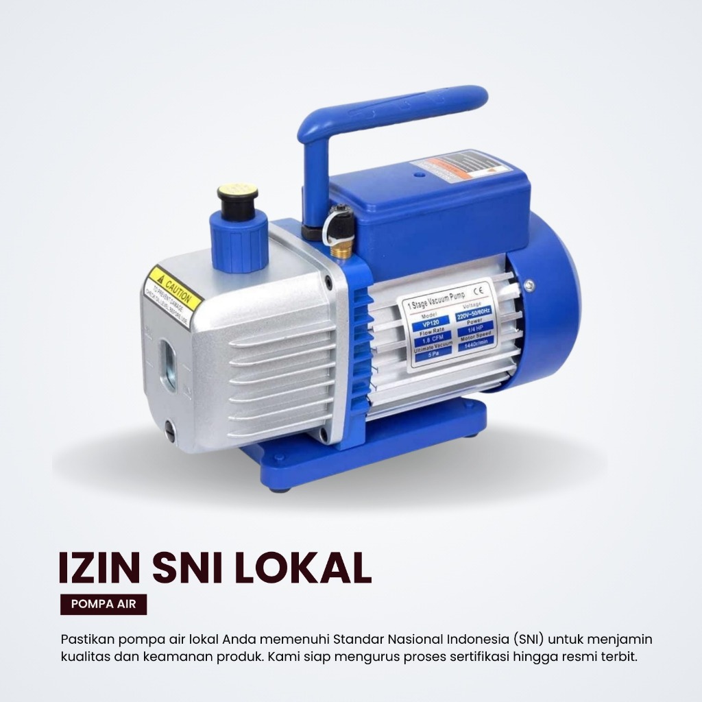 

Pengajuan Registrasi Sertifikasi SNI Pompa Lokal