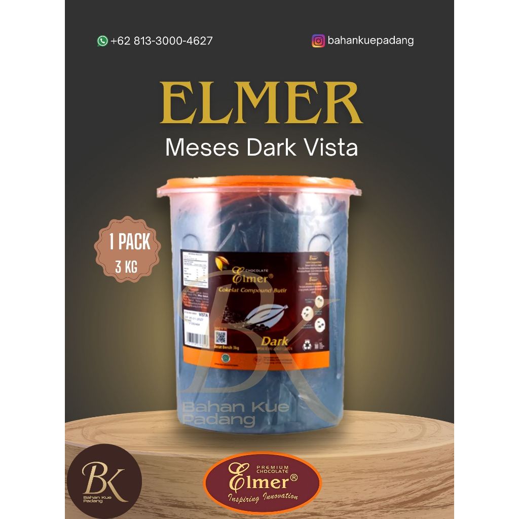 

MESES | TOPPING | MEISES | MESIS | ELMER MESES DARK VISTA 3 KG – Meses Cokelat Premium