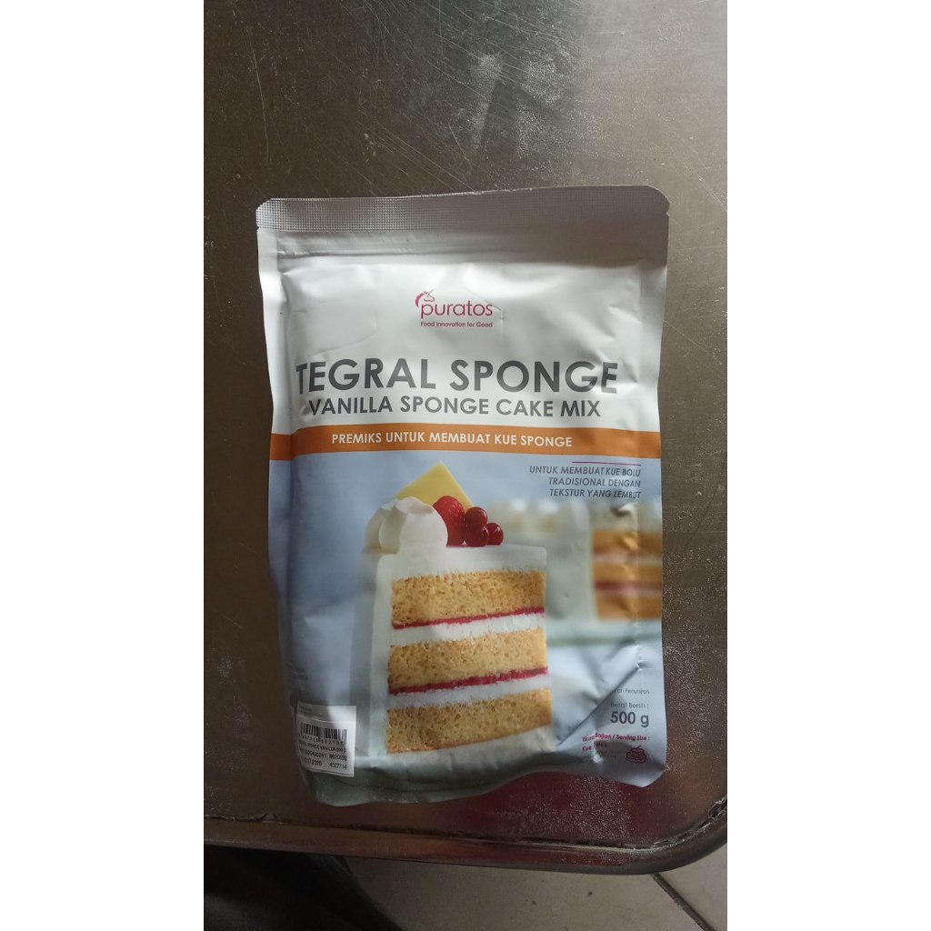 

Puratos Tegral Sponge Vanilla Sponge Cake Mix Premiks untuk Membuat Kue Sponge Kemasan 500g TBK Melly