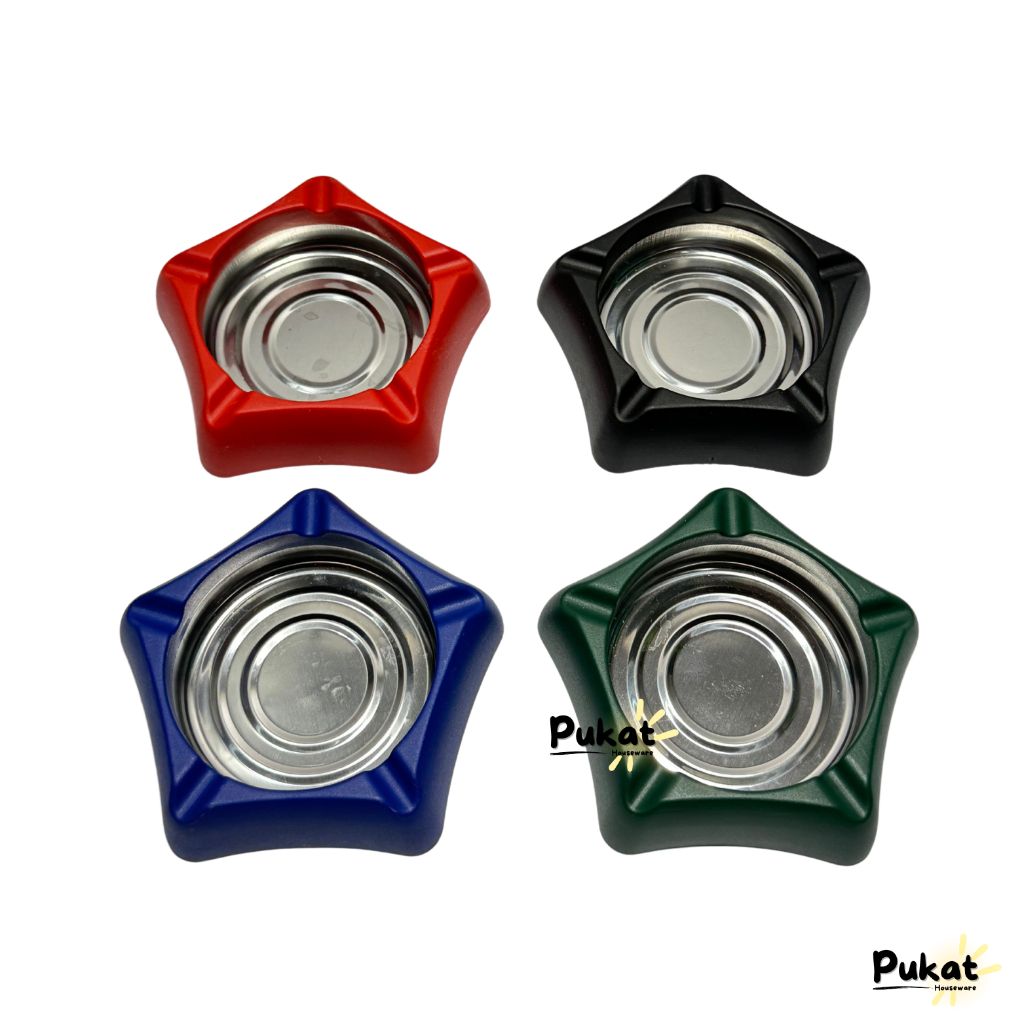 Asbak Rokok Bintang Stainless Steel / Asbak Rokok Anti Karat