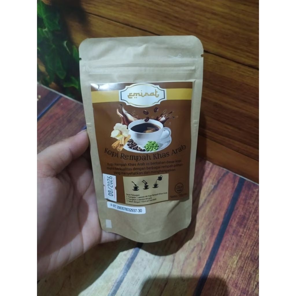 

Emirat Kopi Rempah Khas Arab 50gr Kopi Jahe Kopi Kapulaga Kopi Rempah