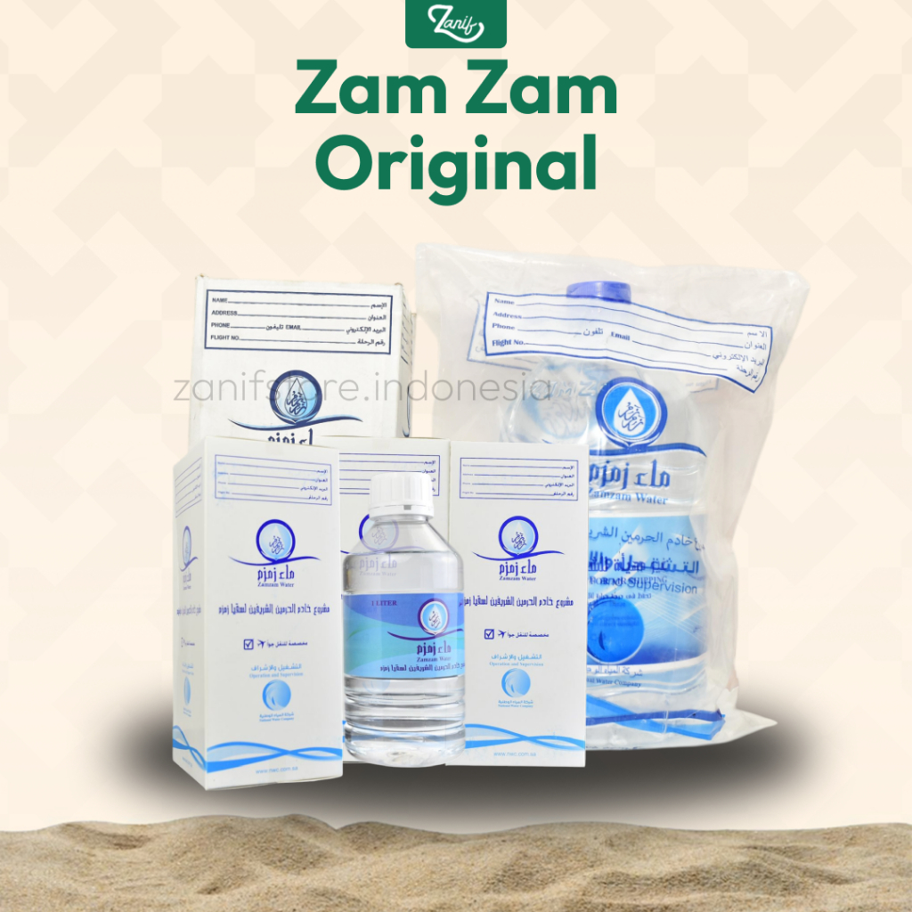 

Zanif Store - Air Zam Zam Asli 100% l Oleh-Oleh Haji Dan Umroh l Asli makkah