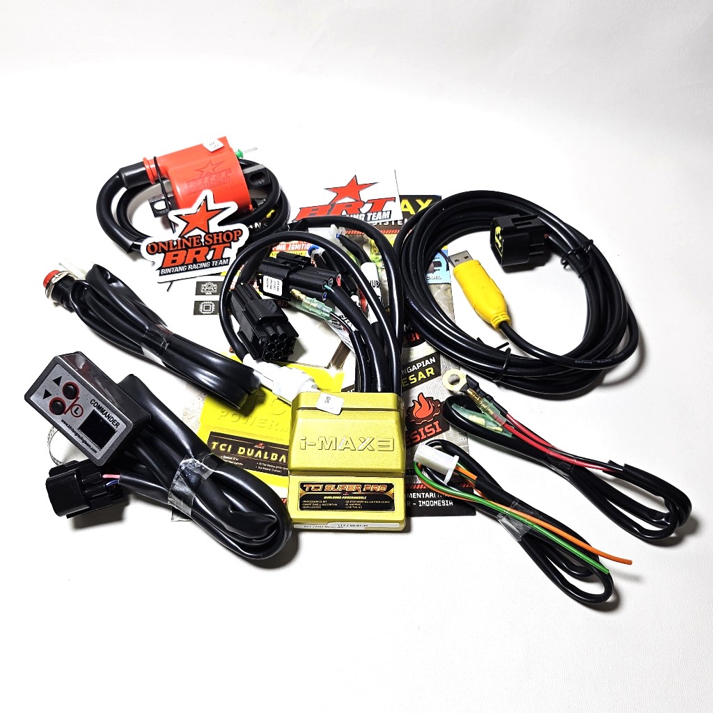 TCI CDI IMAX 3 SUPER PRO + COMMANDER & KABEL USB BRT KARISMA SUPRA X 125 Karbu CDI I-MAX 3 TCI SUPER