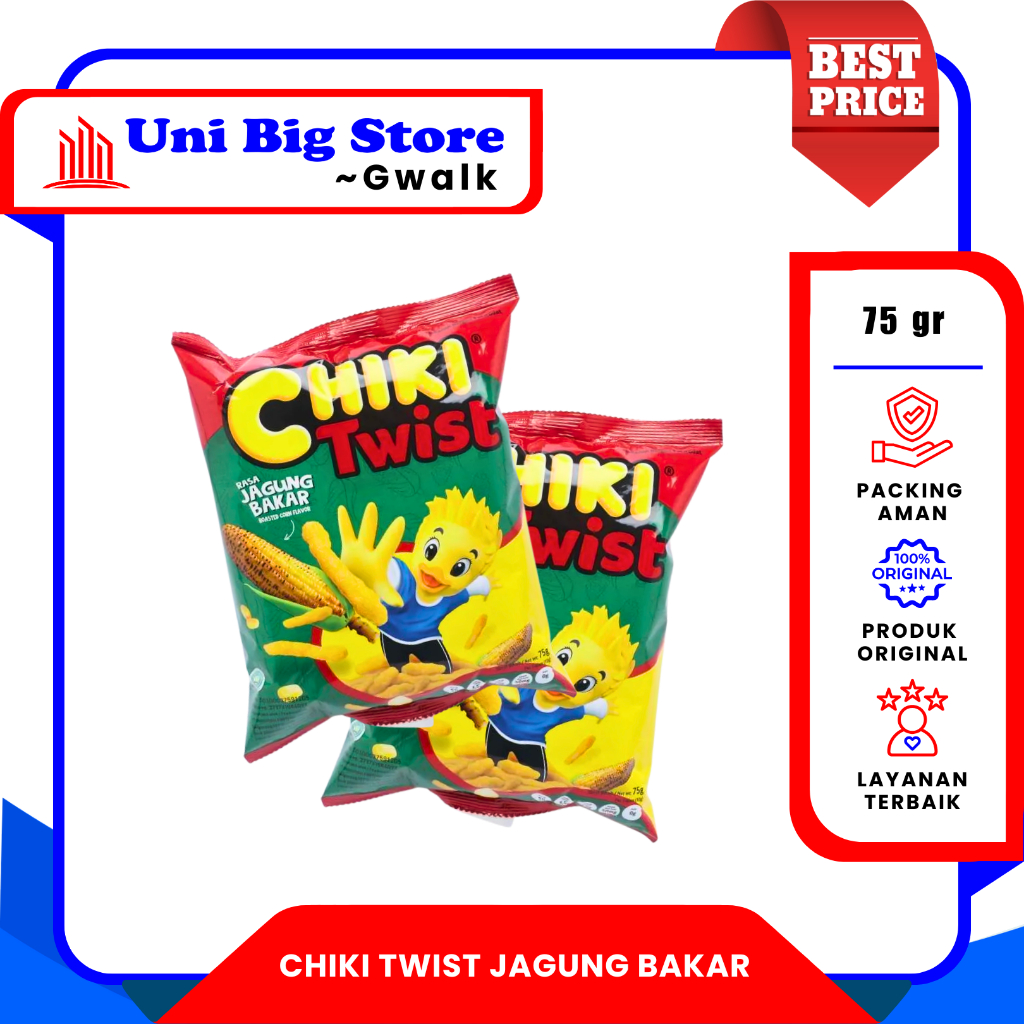 

CHIKI TWIST JAGUNG BAKAR ROASTED CORN SNACK - 75 gr