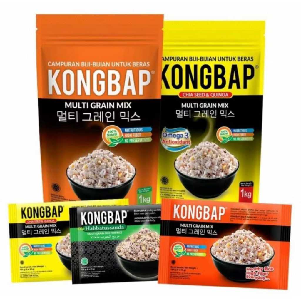 

Kongbap Multigrain Mix Beras Organik 150gr & 1 Kg / Multigrain Mix Campuran Beras