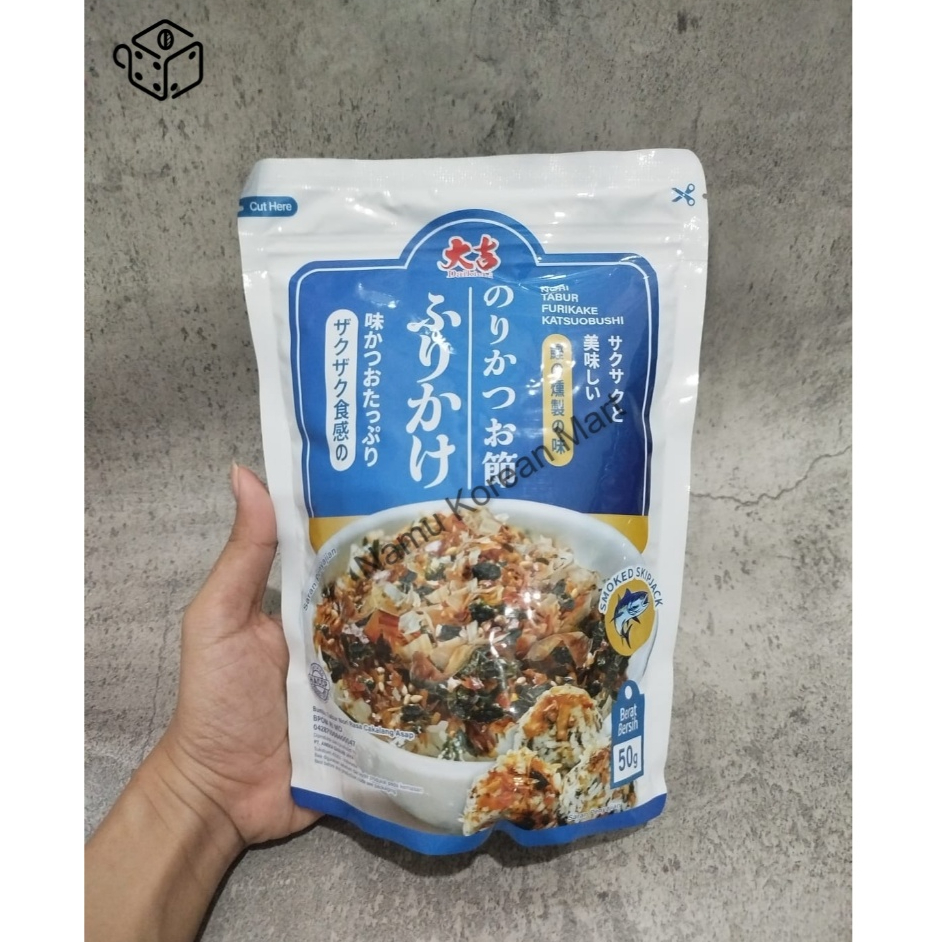 

Daikichi Nori Tabur Furikake Katsuobushi 50gr / Nori dengan Katshuobushi / Nori Tabur Furikake / Katshuobushi