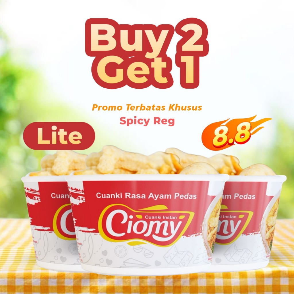 

CIOMY - Bundling 3 Cuanki Spicy Cup Lite
