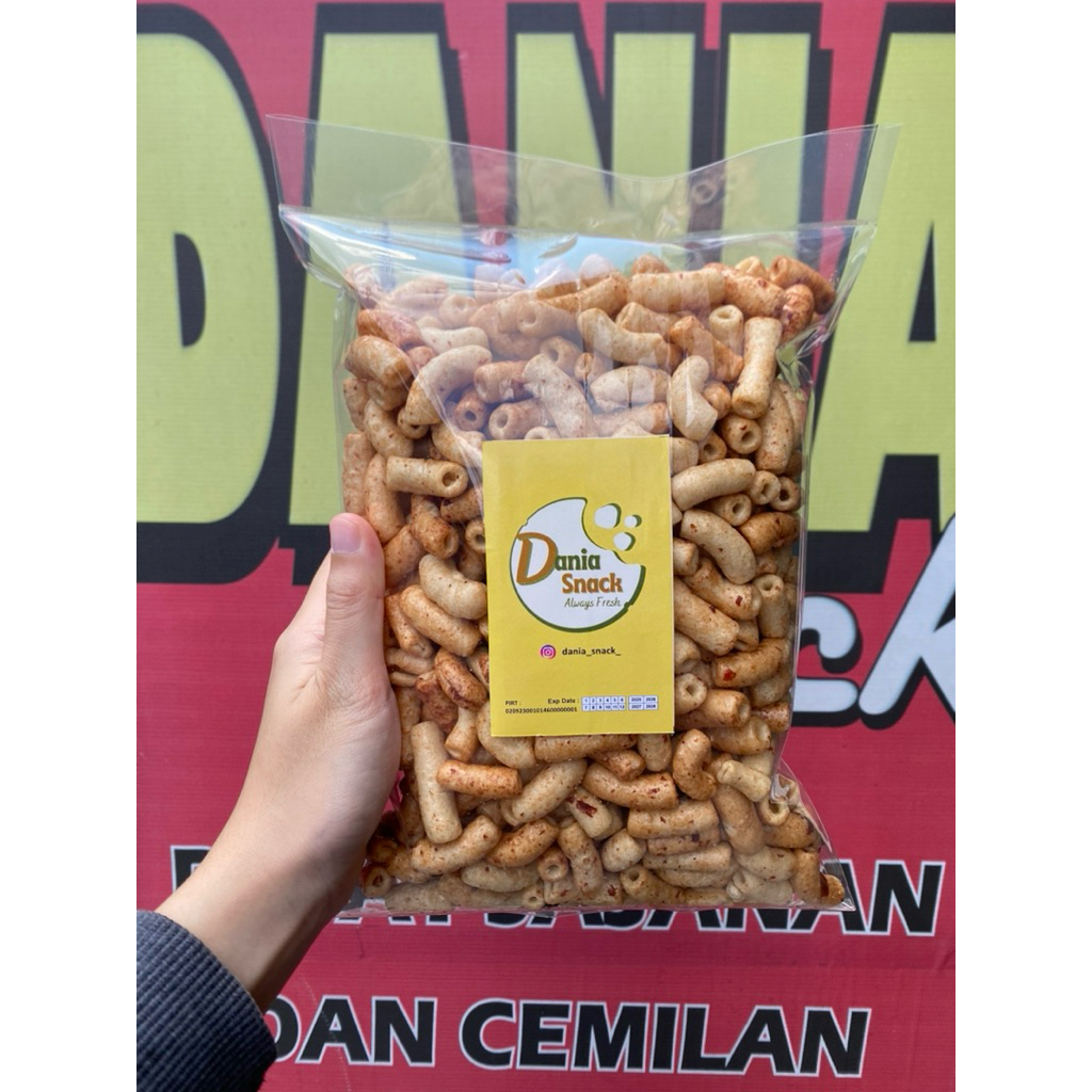 

Makaroni Rujak Pedas Manis Gurih Snack Renyah Murah 250gr- [DANIA SNACK]