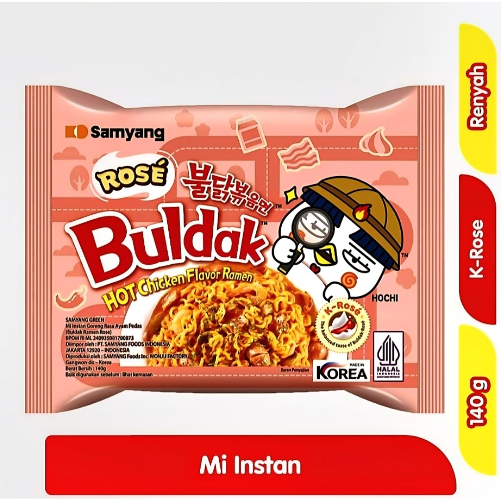 

SAMYANG MI INSTAN GORENG BULDAK K-ROSE AYAM PEDAS 140gr