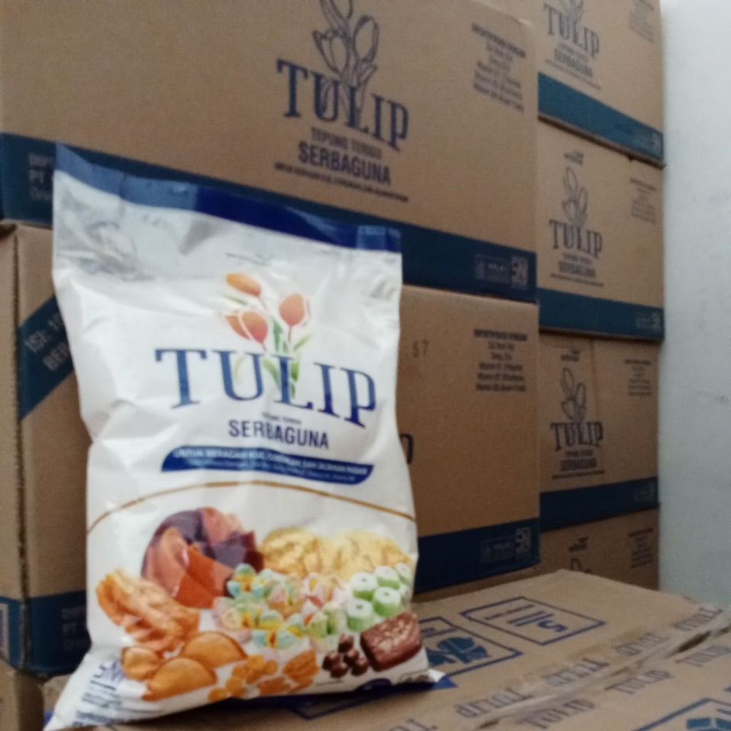 

tepung terigu tulip kemasan 1kg. 1karton isi 10pcs. PT Wilmar