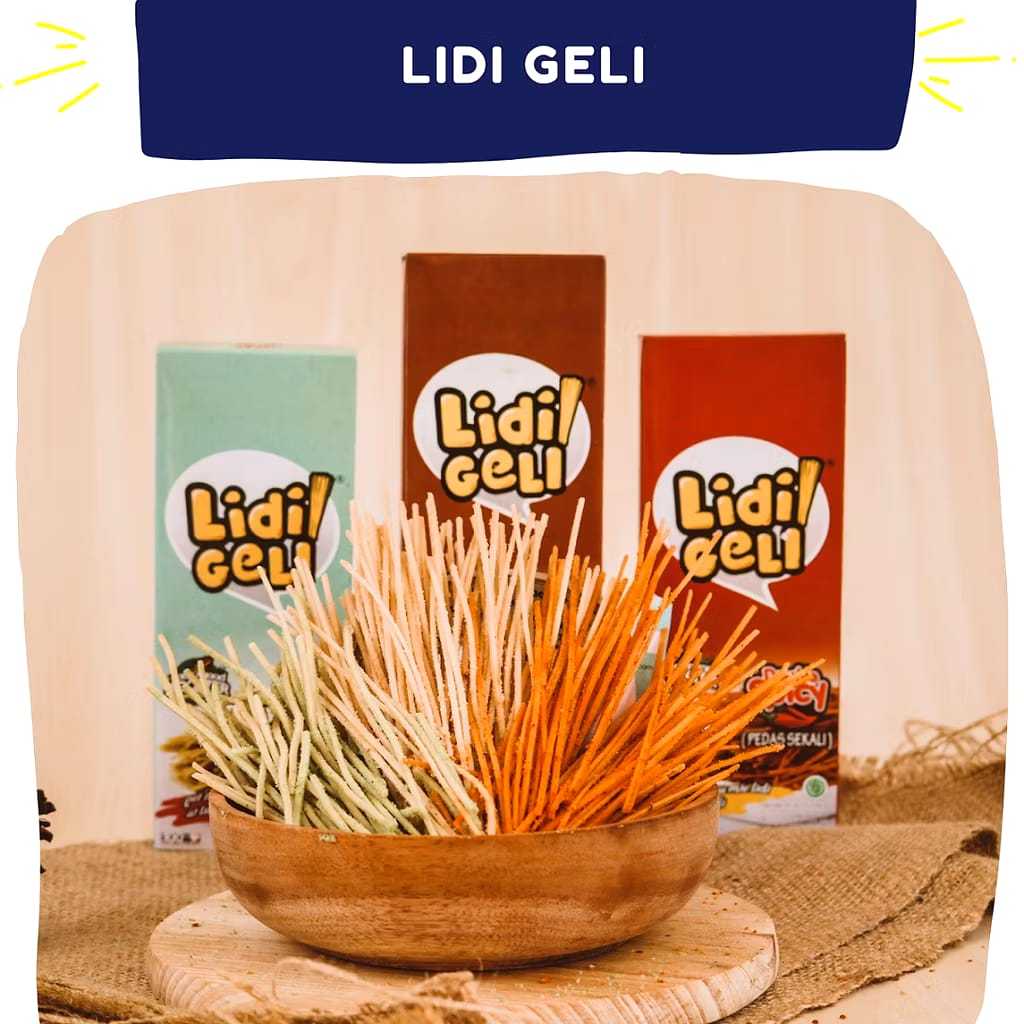 

Mie Lidi Renyah dengan Bumbu Melimpah - Lidi Geli ( snack mie lidi-lidian )